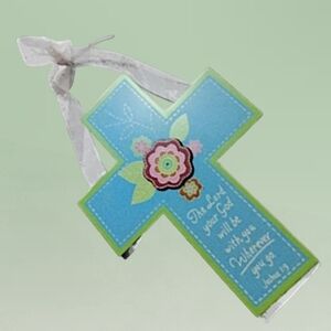 Hobby Lobby Decorative Wall Cross with Scripture Floral Design